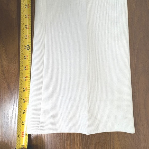 WHITE HOUSE BLACK MARKET The BOOT Womens Sailor Button Flare Pants White Size 10 - Picture 14 of 16